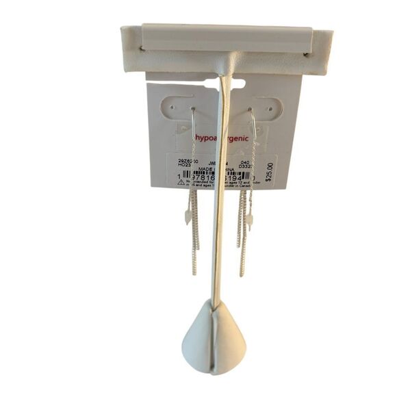 Evil Eye Threader Earrings. - Picture 4 of 6